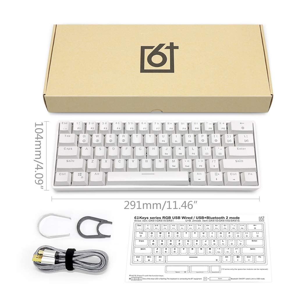 SK61 60% メカニカルゲーミングキーボード gateron光学式スイッチ赤 Amazon | SK61 ポータブル 60% メカニカル キーボード Gateron
